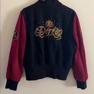 Dereon Coat Violet and black side XL vinta…